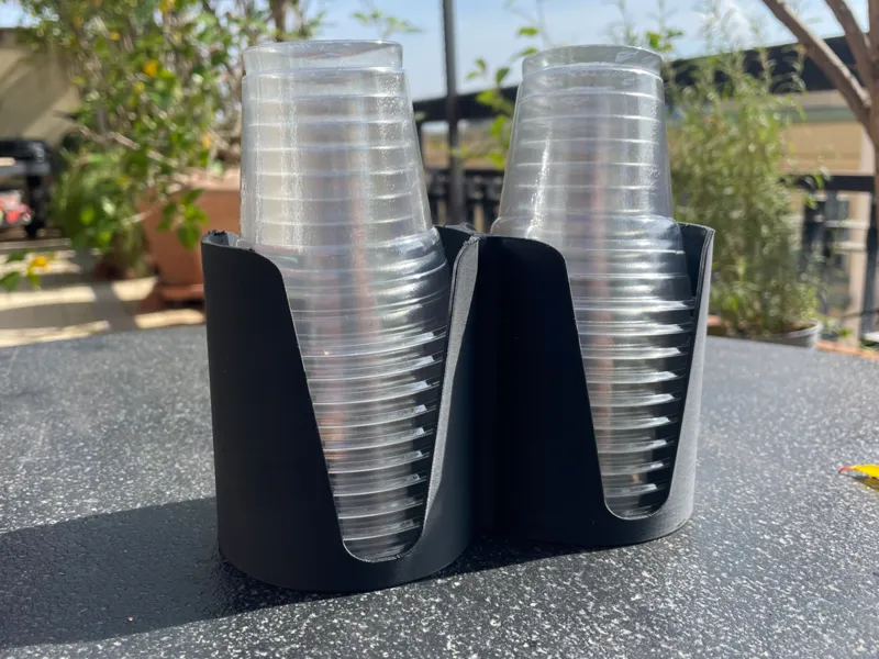 Porta bicchieri minimal Ø77mm – senza supporti