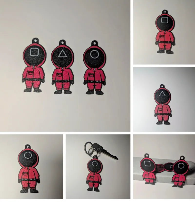 Squid Game keychain - Double-Sided