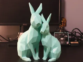 Low Poly Easter Rabbit (No Supports Required!)