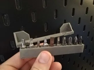 Ikea skadis removable tray bit holder