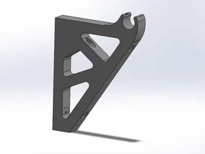 curtain rod holder (CNC machined style)