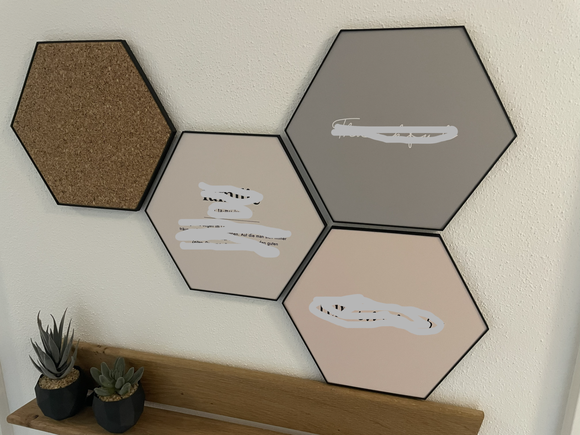Modulari, Hexagon, Bilderrahmen, Größe S, 23x20 cm