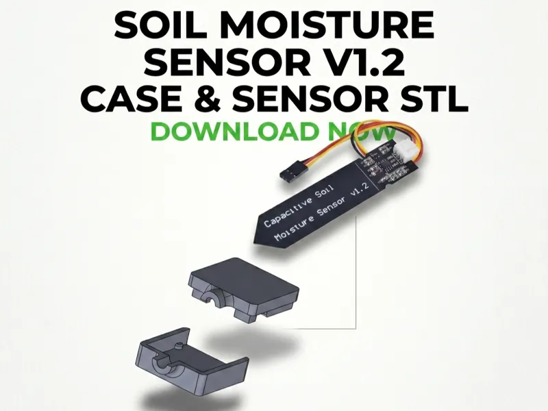 Capacitive Soil Moisture Sensor v1.2 Case (best)
