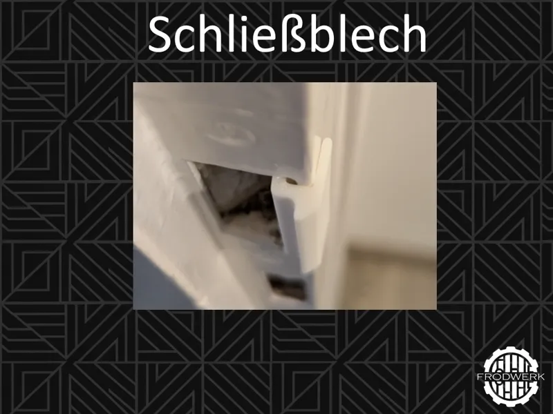 Schließblech Erweiterung / Verlängerung