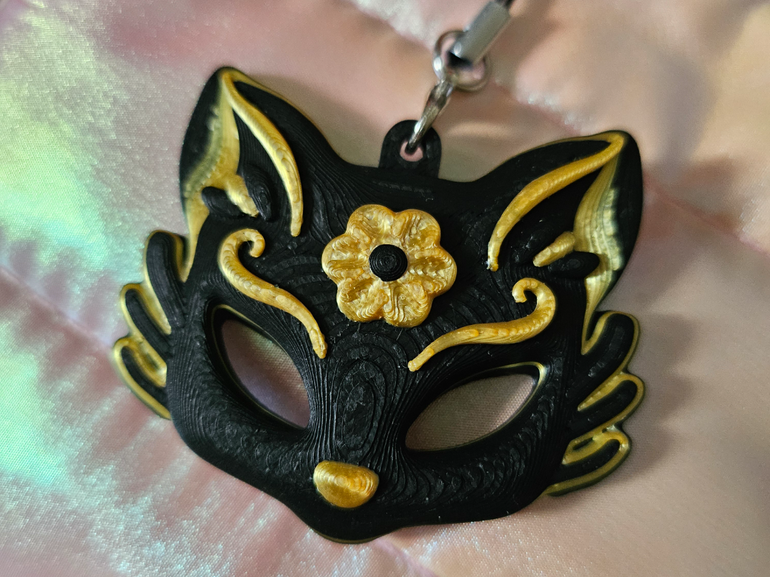 Fox Mask Pendant/ Keychain
