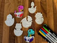 Coffret à colorier œufs de dinosaure — photo 1
