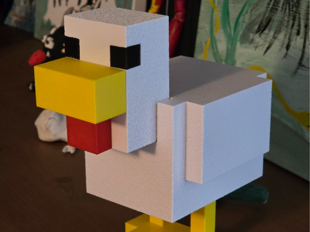 Minecraft Chicken – No AMS / support, multipart
