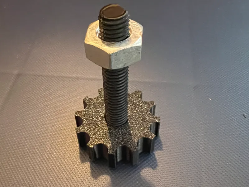 M10x1.5 Tbolt&Knob_Strong_metal&3D printed thread