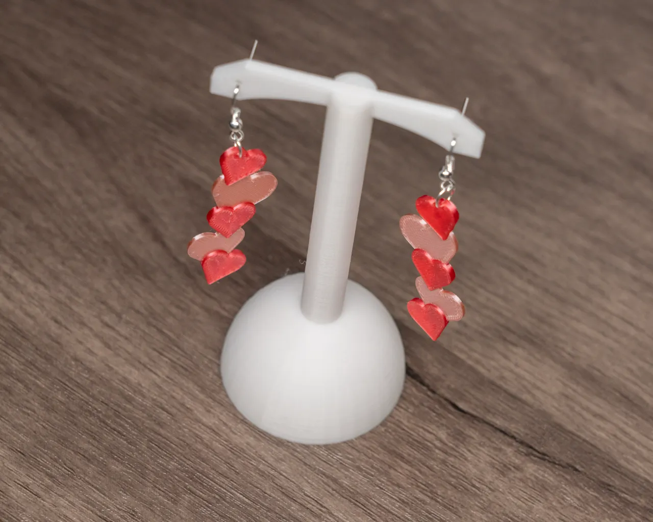 Cluster Heart Earrings view 4