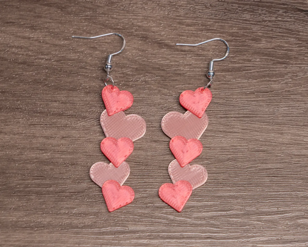 Cluster Heart Earrings view 3