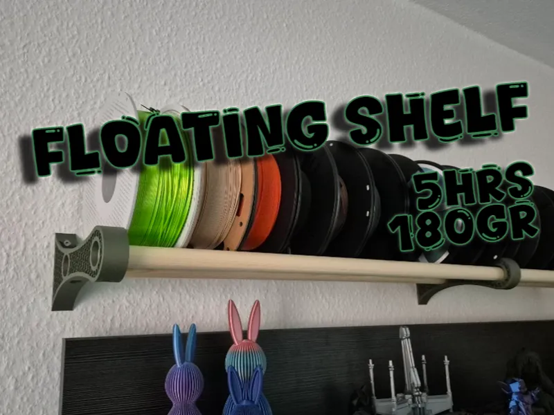 Floating filament rack