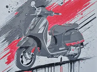 Vespa GTS HueForge