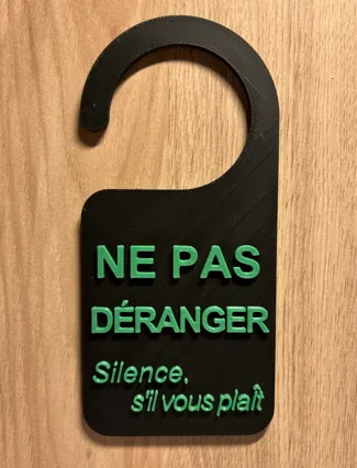 Accroche-porte ( Ne pas déranger )