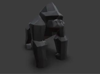 Gorilla Low Poly