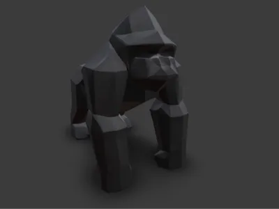 Gorilla Low Poly