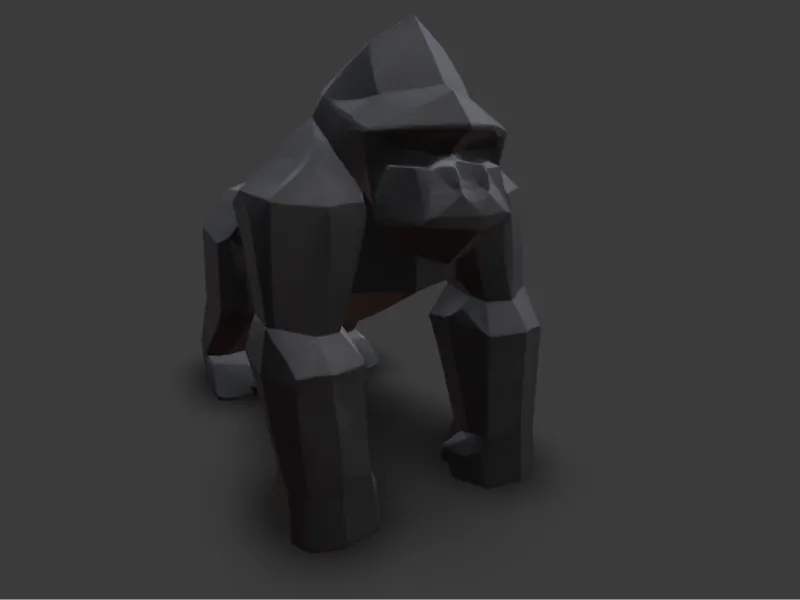Gorilla Low Poly