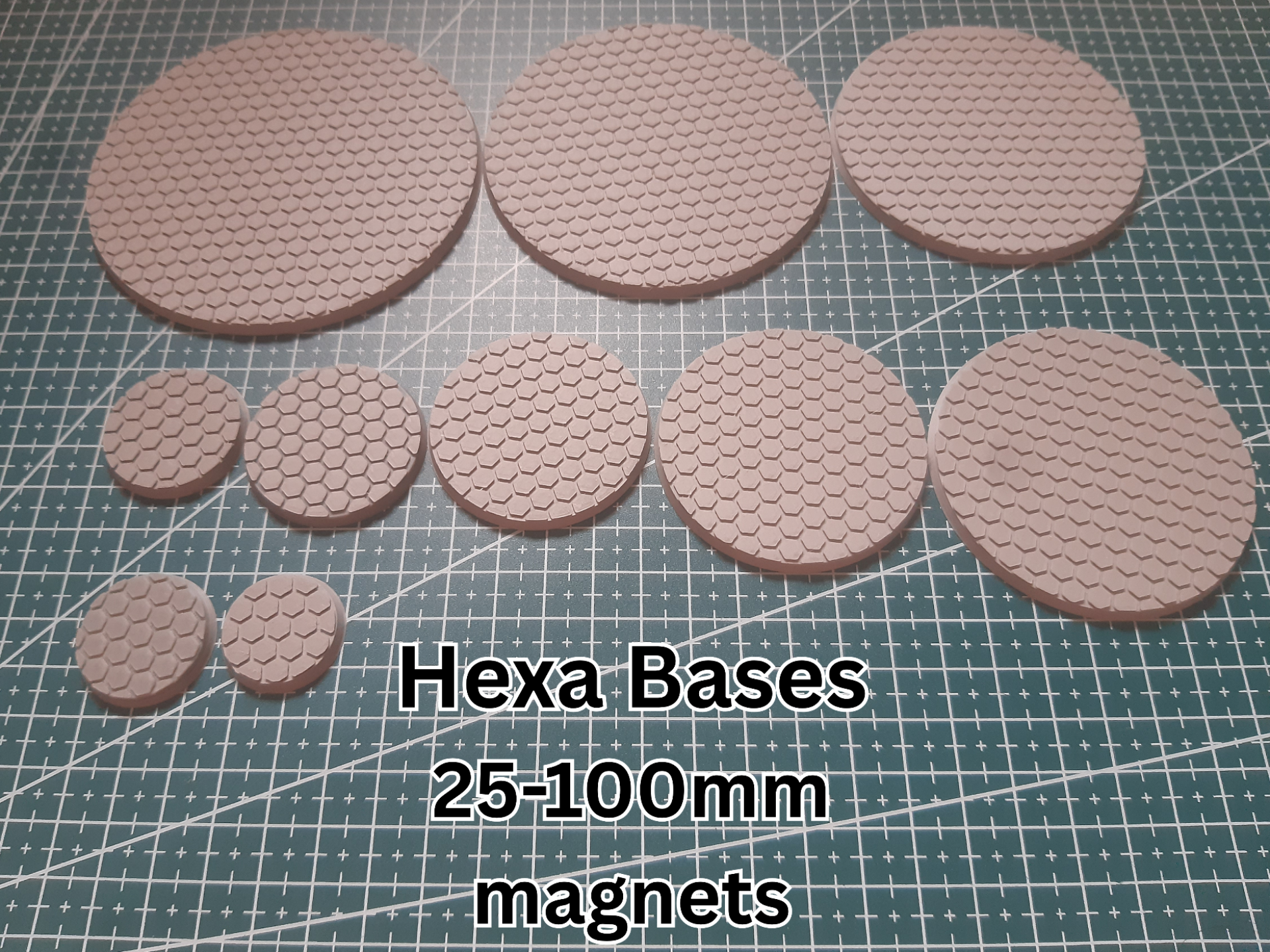Hexa Bases - 25mm - 100mm - for magnet