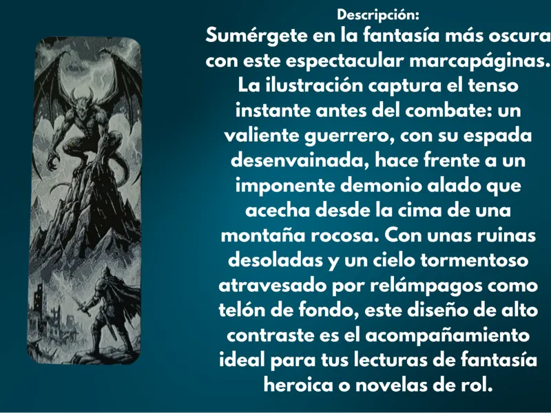 Marcapáginas Enfrentamiento Épico
