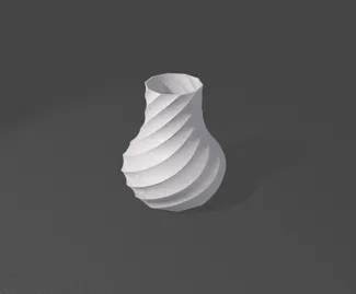 modern spiral vase
