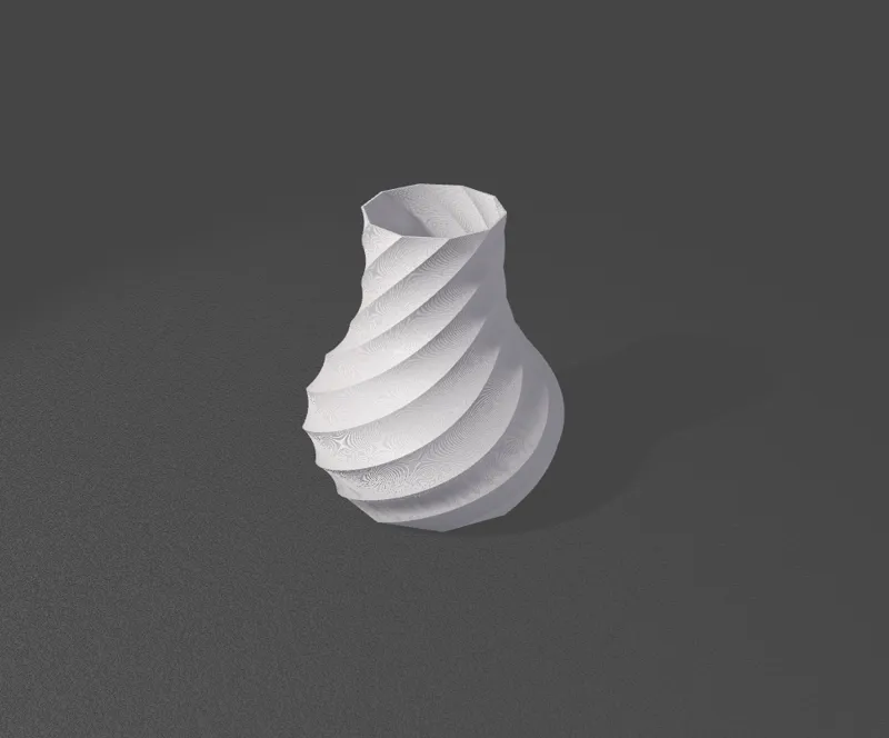 modern spiral vase
