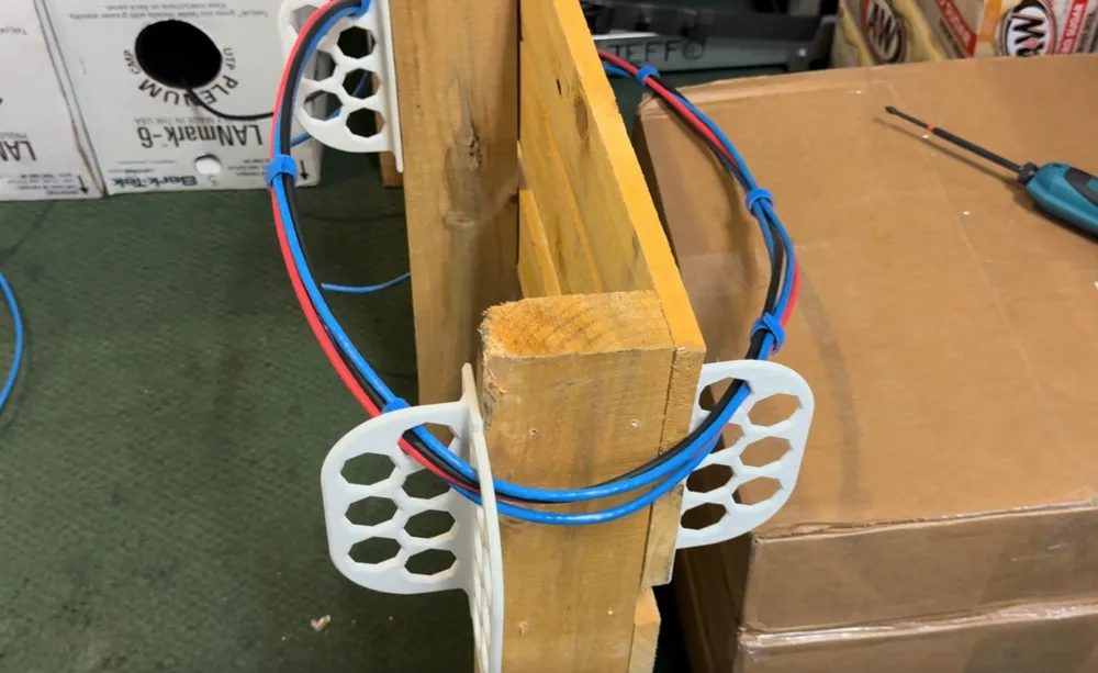 Cable Support for Wooden Joists Cat6 Coax by TCI Productions