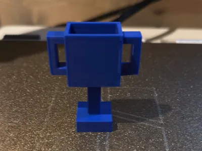 low poly trophy