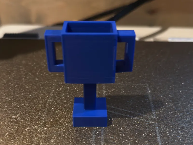 low poly trophy