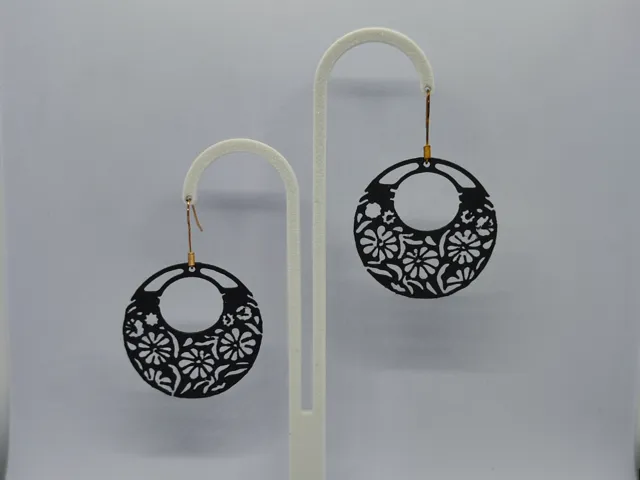 Aretes Luna en Flor