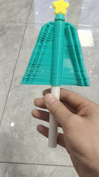 Miniatura 1 do modelo 3D 圣诞树-斐波那契螺旋解压树-黄金螺旋