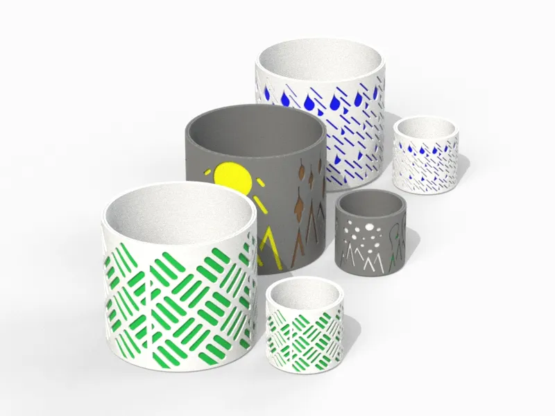 Flower pot set