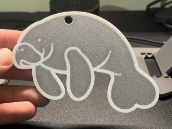 Manatee Bag Tag/Keychain