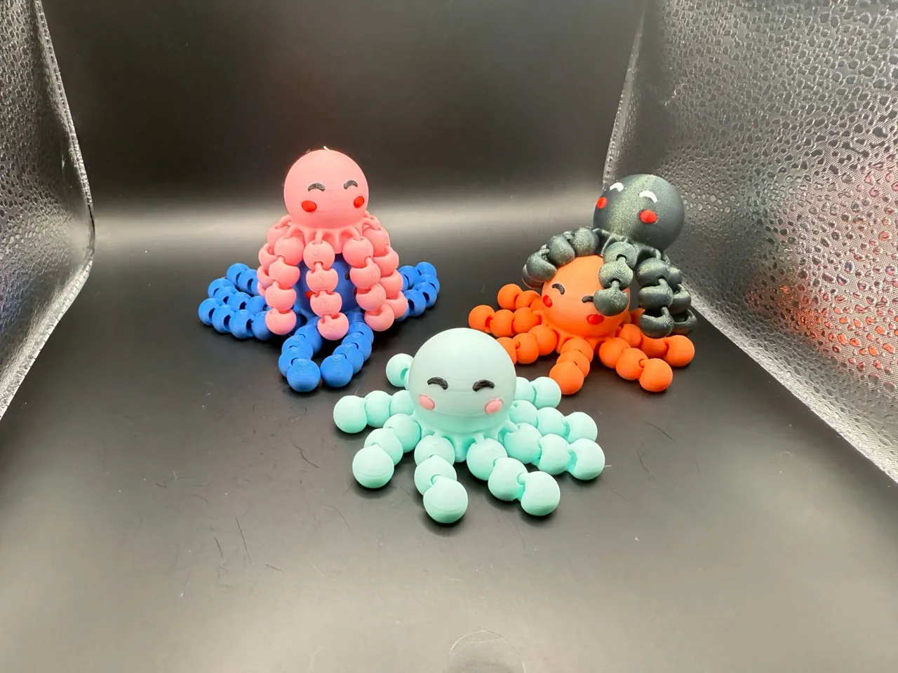 Cute Tiny Articulated Kawaii Octopus view 4