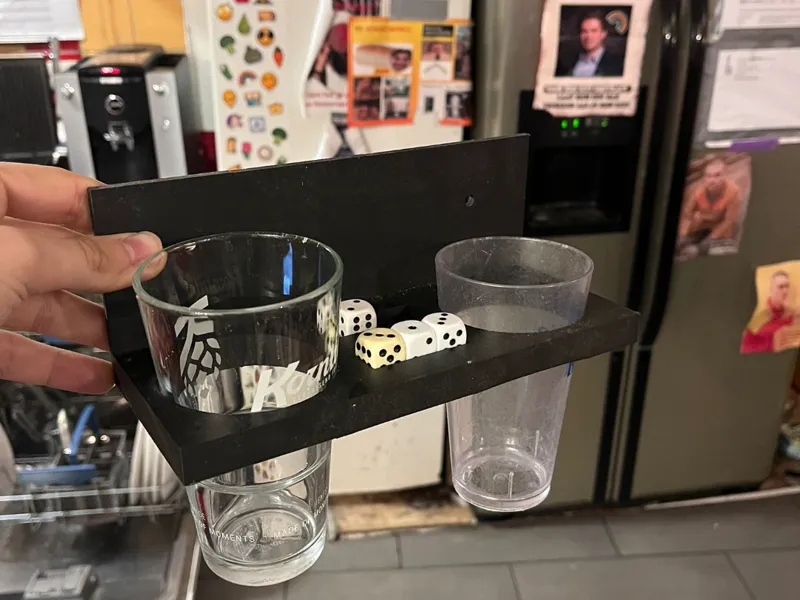 Dice and cup holder