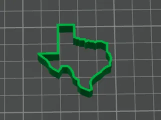 Texas-shaped cookie cutter