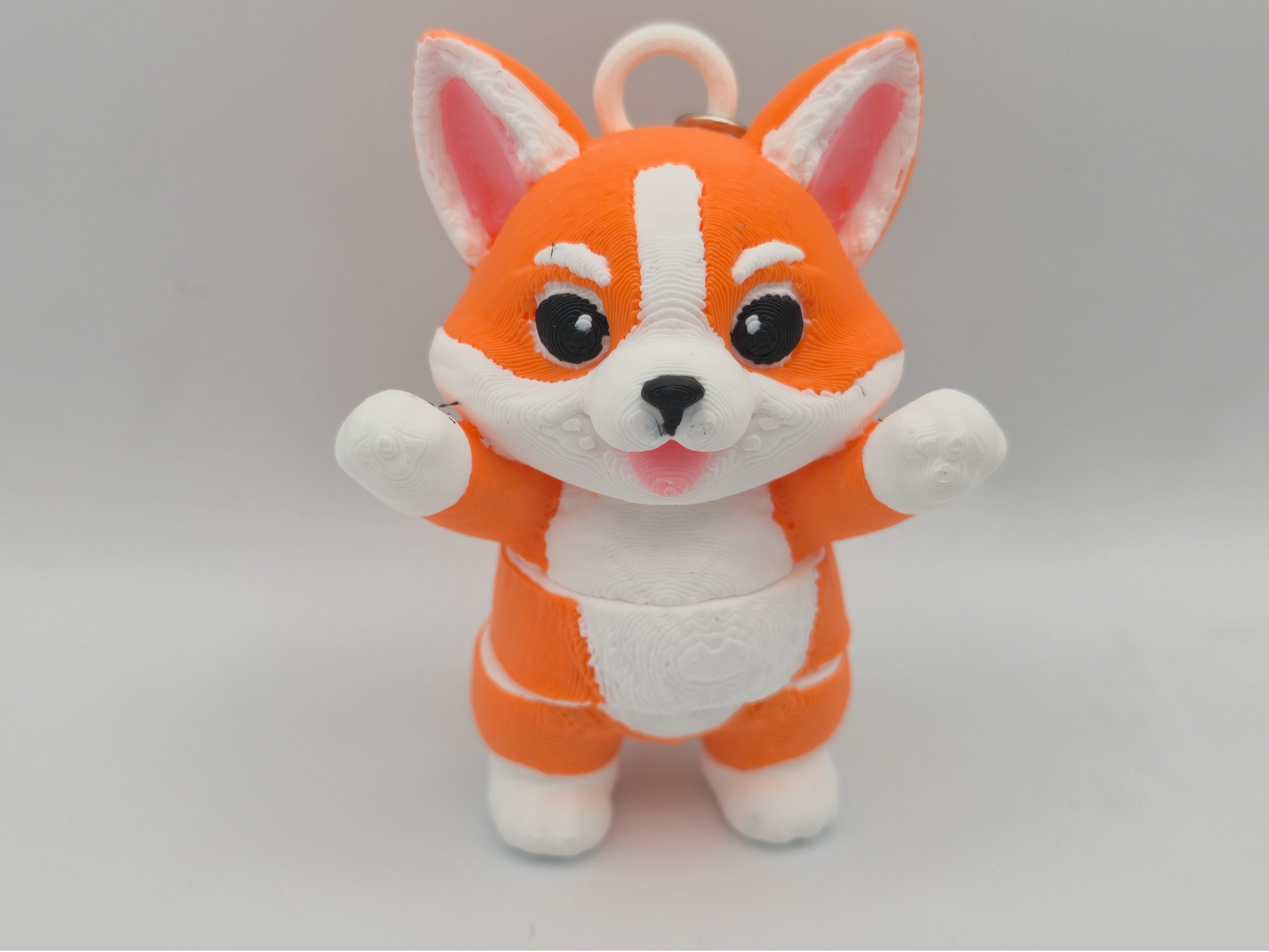 Chibi Corgi Keychain - Cute Articulated Puppy