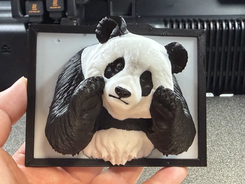 Panda Wall Art V2 - Friendly "Oi!" Greeting Pose