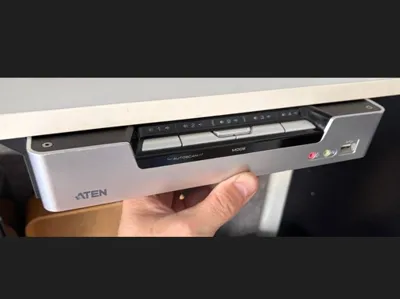 Aten CS1794 KVM switch under desk mount