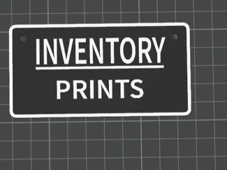 INVENTORY PRINTS SIGN 