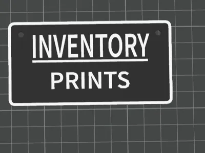 INVENTORY PRINTS SIGN