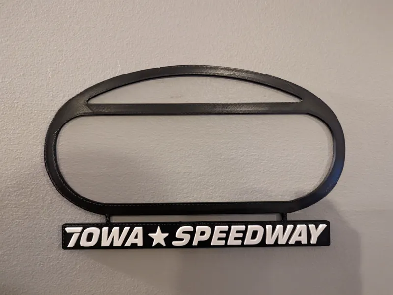 Iowa Speedway Track Map (With Nameplate)