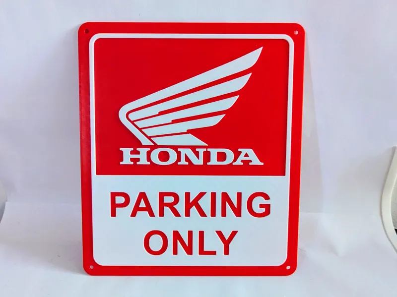 Honda parking only sign