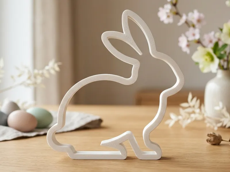 Abstract Bunny Easter Decoration