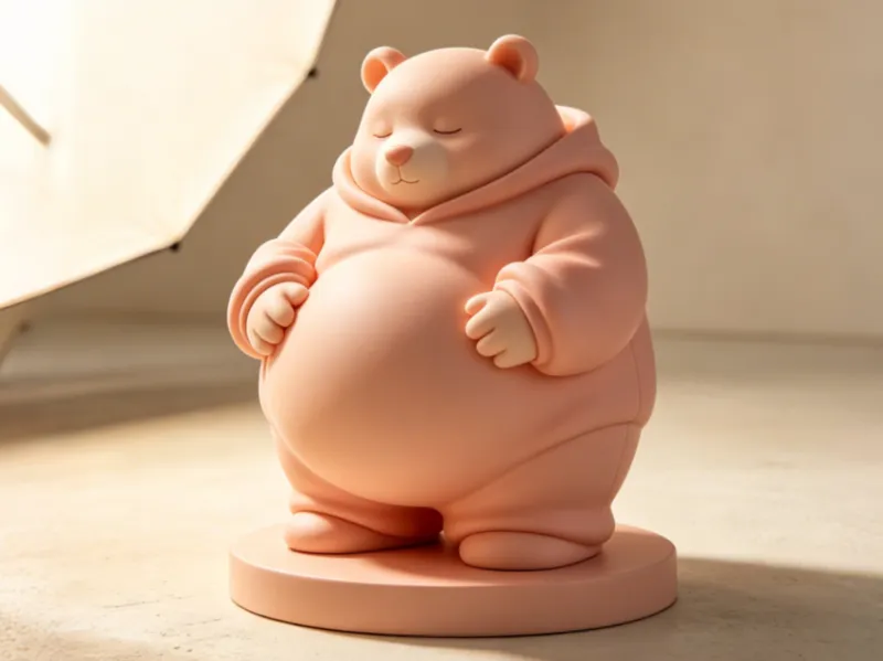 Pooh/Lotso-Inspired Pastel Cozy Bear(Support-free)