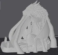with supports - 0.2mm layer, 2 walls, 8% infill - SILK PLA
