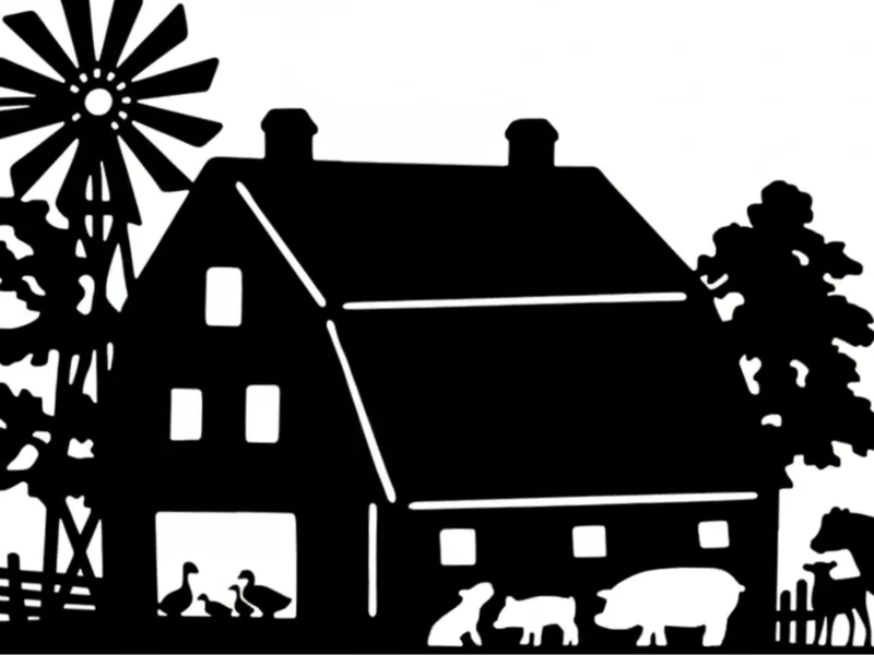 Barn House Silhouette