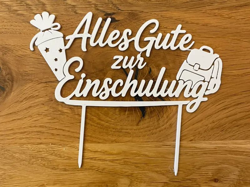 Caketopper Einschulung Kuchen Deko 