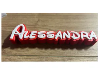 ALESSANDRA SCRITTA FONT DISNEY
