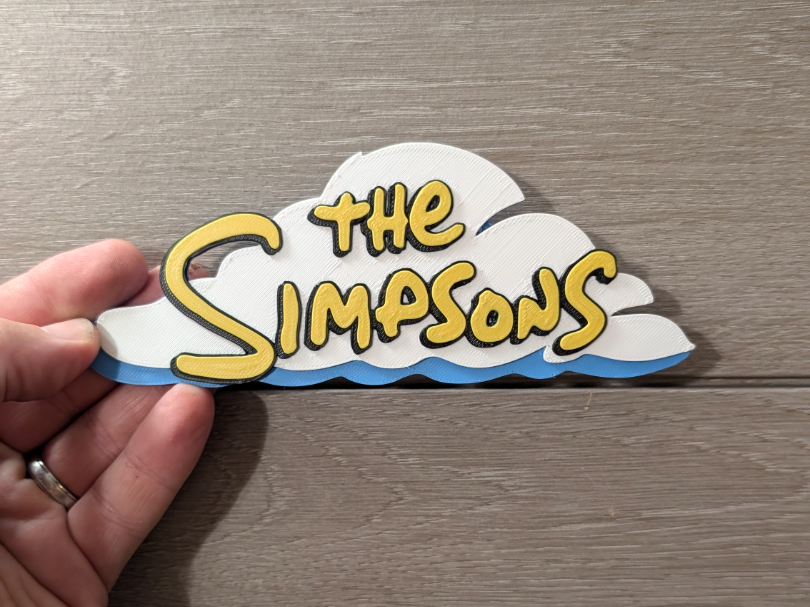 The Simpsons logo sign plaque 2-sizes