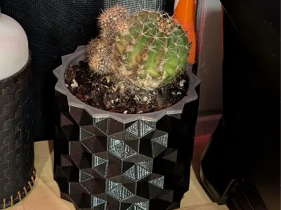 Insert with Drain Holes for Inverted Hex Planter
