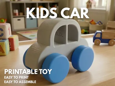KIDS CAR | Minimalist & Easy Print